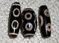 Бусина Дзи 4 глаза